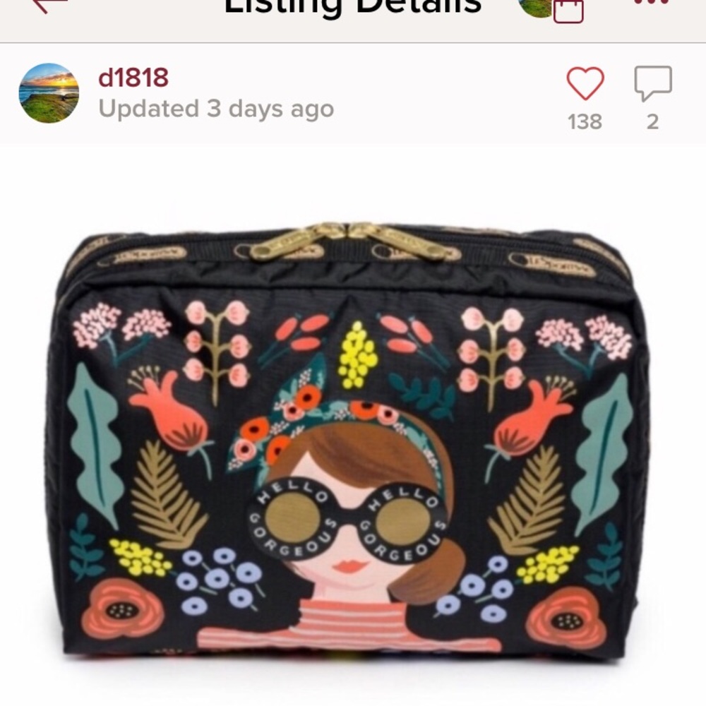 Rifle Paper bathroom bag- bad price!